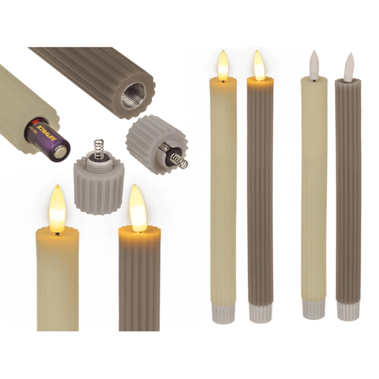 Out of the blue KG - LED-Stabkerze aus Echtwachs,