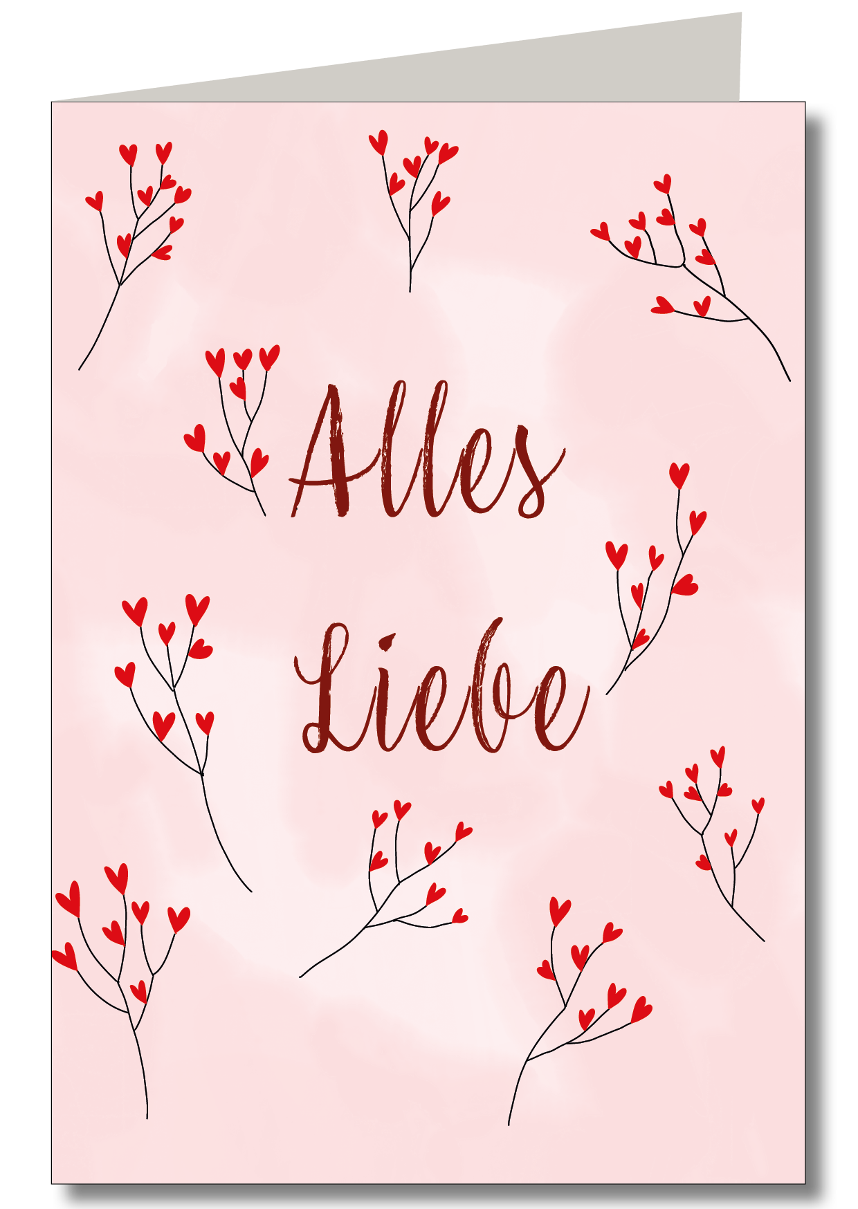 KEITCARDS - Aquarell Alles Liebe