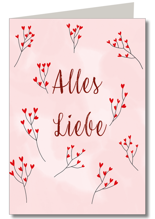 KEITCARDS - Aquarell Alles Liebe