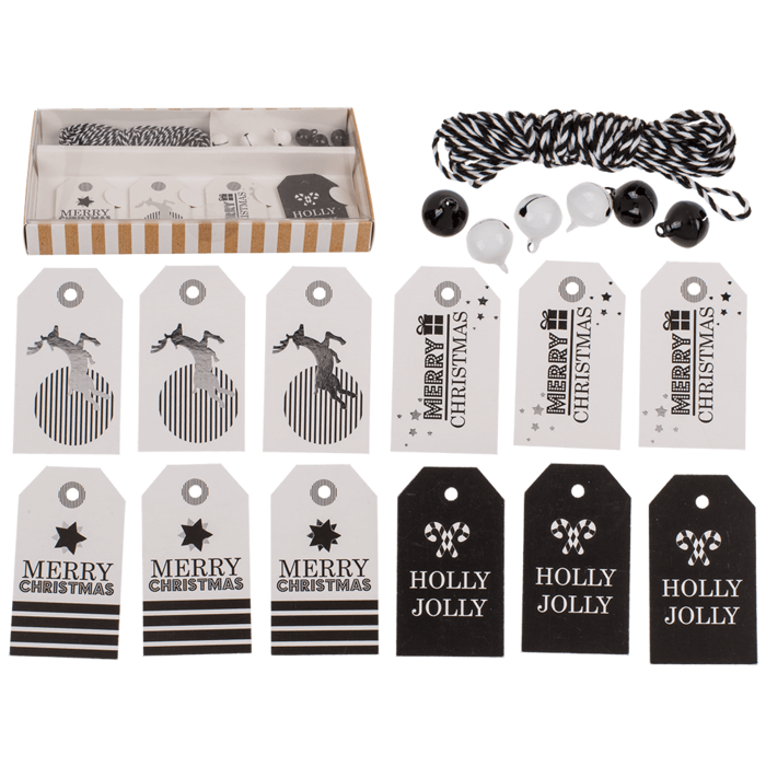 Out of the blue KG - Geschenkanhänger, Silber Glanz, inklusive 6 Glocken