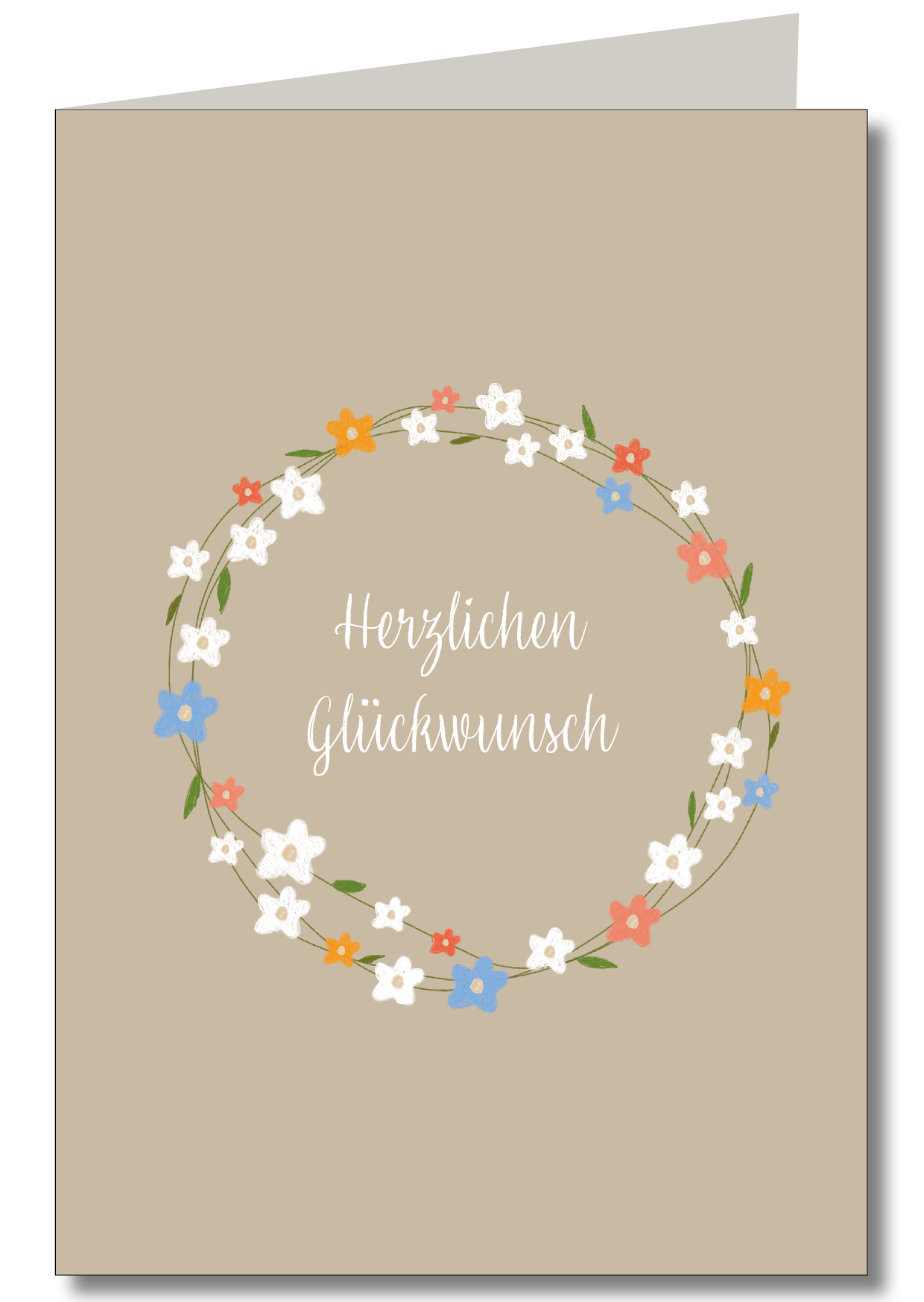 KEITCARDS - Bunter Blumenkranz