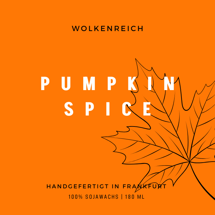 Wolkenreich - Pumpkin Spice | Duftkerze, Sojawachs 
