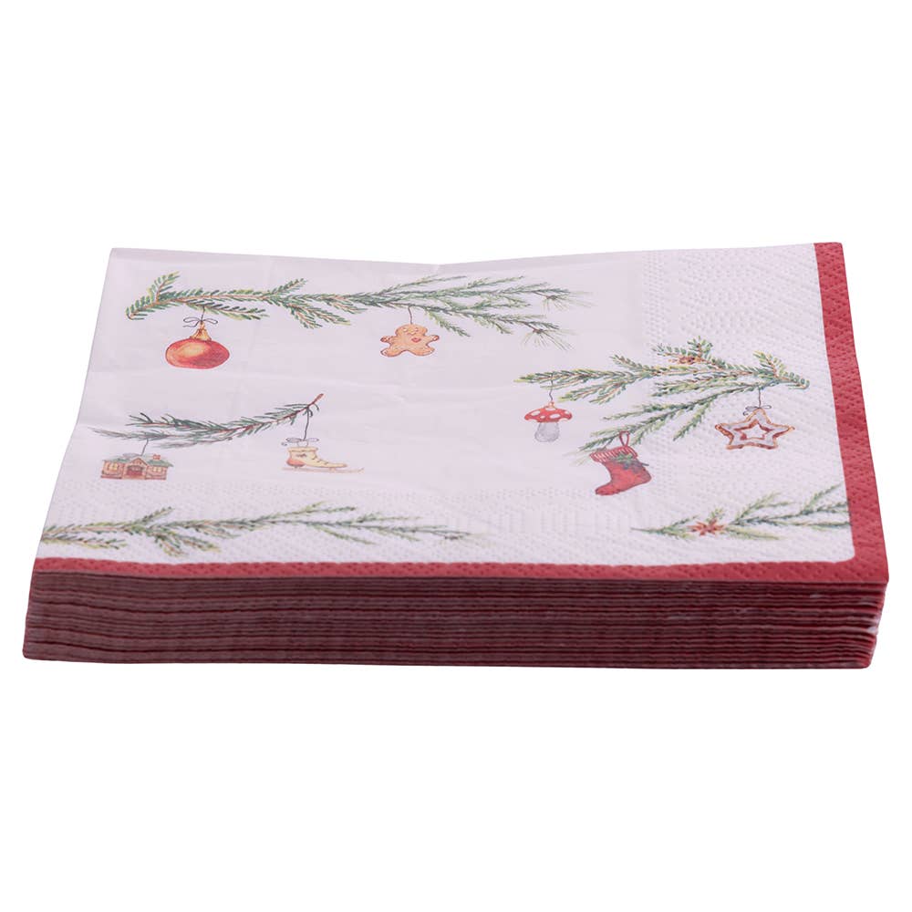 VdE Tivoli 1996 - XMAS ZWEIG SET 30 PAPIERSERVIETTEN