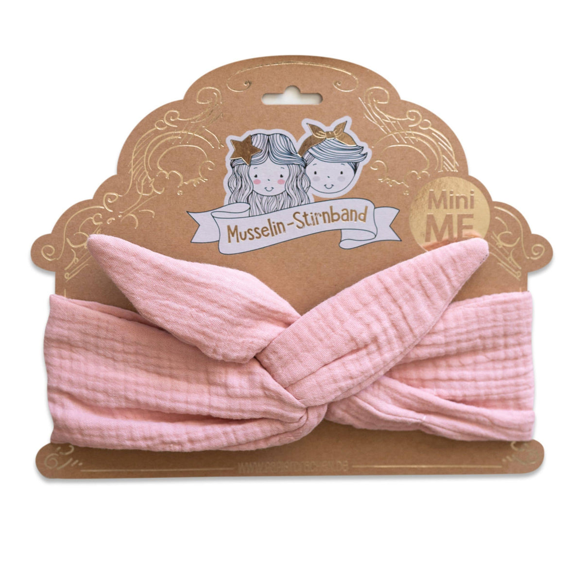 Papierdrachen - Papierdrachen Haarband aus Musselin für Kinder - rosa