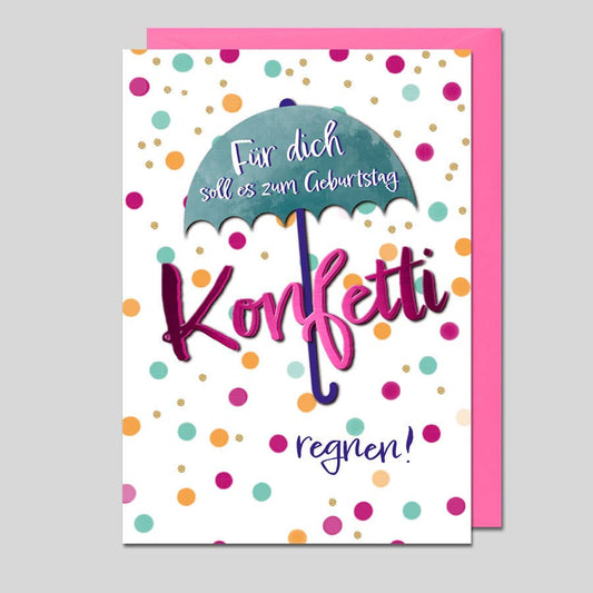 Michel-Verlag GmbH - Geburtstagskarte KONFETTI
