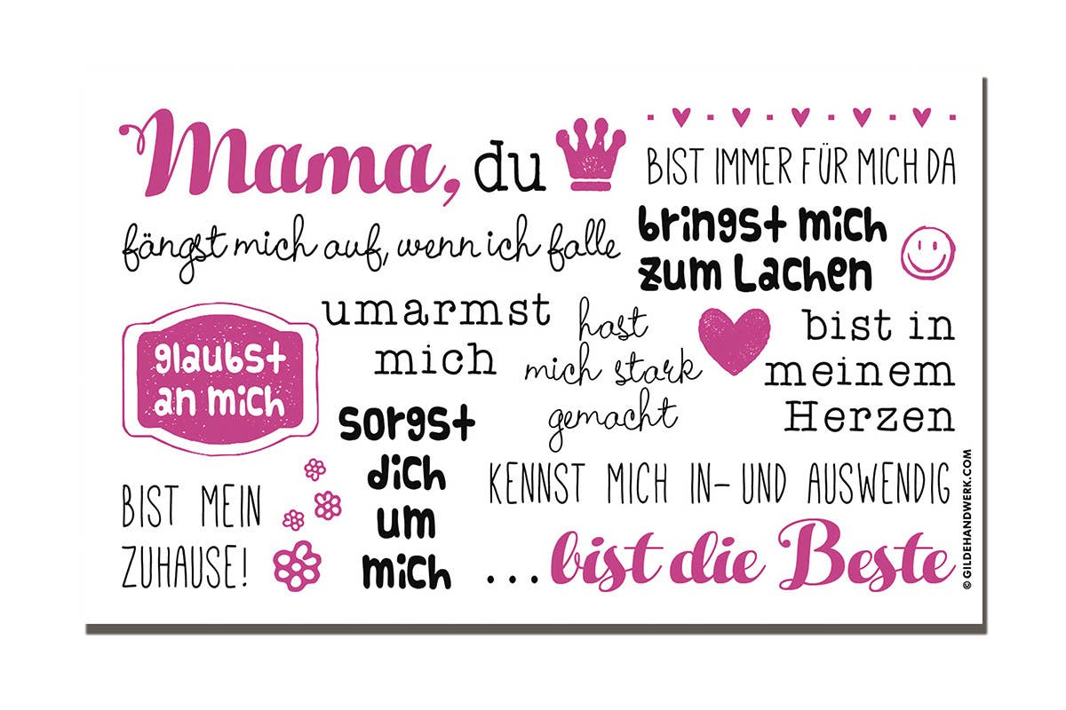 Frühstücksbrettchen "Mama, du bist die Beste"