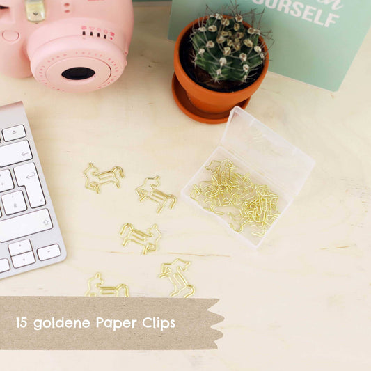 Papierdrachen - Paper Clips - Einhorn - Set 2