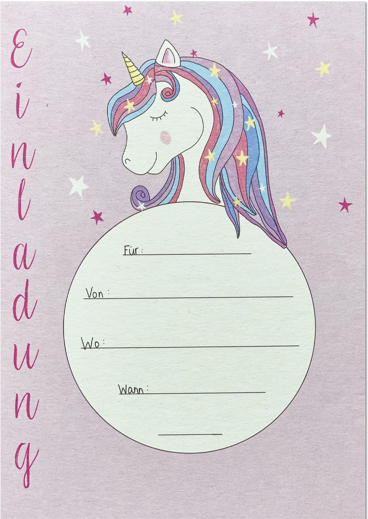 KEITCARDS - Einladung Einhorn