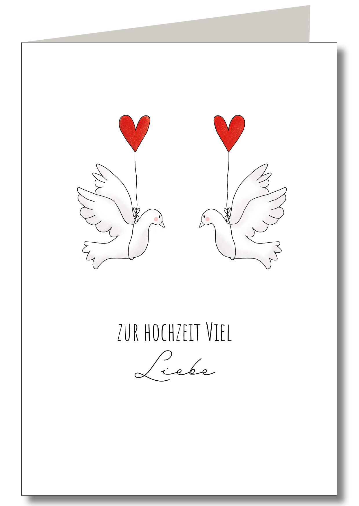 KEITCARDS - 2 Tauben Hochzeitskarte