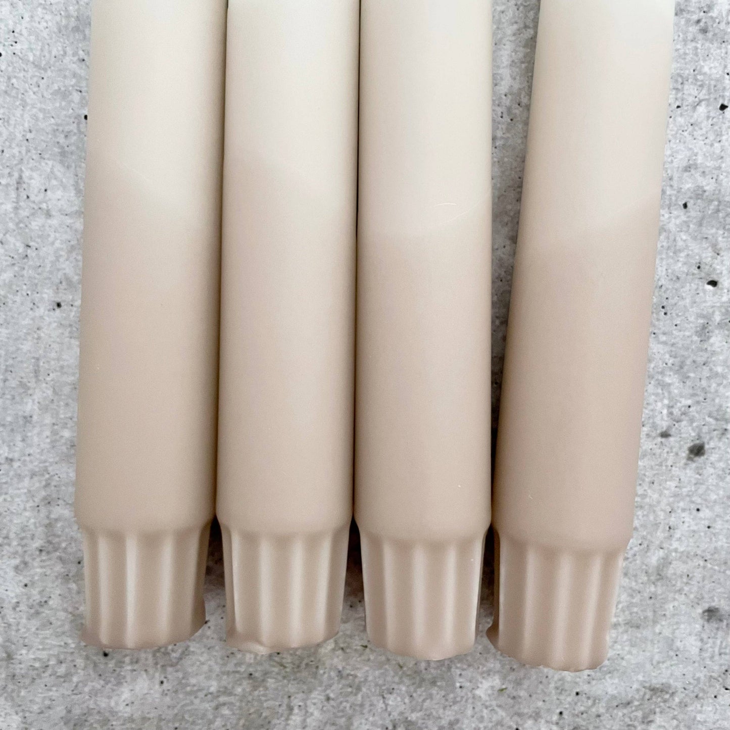 Wolkenreich - Dip Dye Kerzen | Boho beige | 4er Set