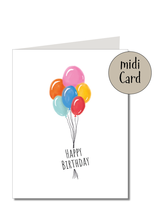 KEITCARDS - Midikarte Klapp Ballons