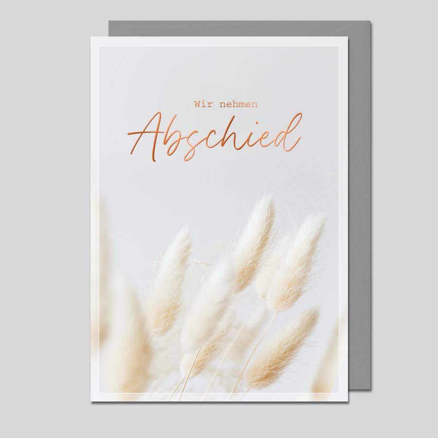 Michel-Verlag GmbH - Trauerkarte Wir nehmen Abschied UK-10053