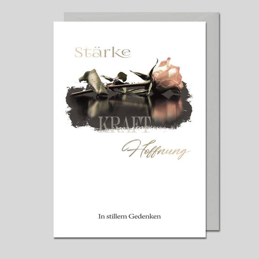 Michel-Verlag GmbH - Trauerkarte STÄRKE KRAFT HOFFNUNG UK-1847