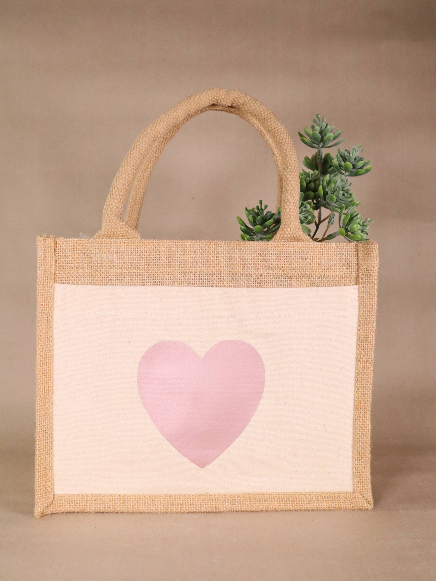 isaMi - Geschenktasche ♥ | Herz | Liebe  | Jutetasche | mini Shopper: Rotgold