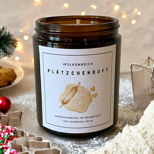 Wolkenreich - Plätzchenduft Weihnachten | Duftkerze, Sojawachs