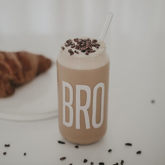 hohes Trinkglas "Bro"