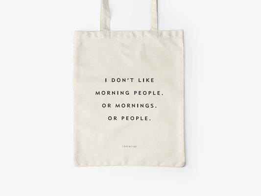 typealive - Baumwolltasche / Morning People