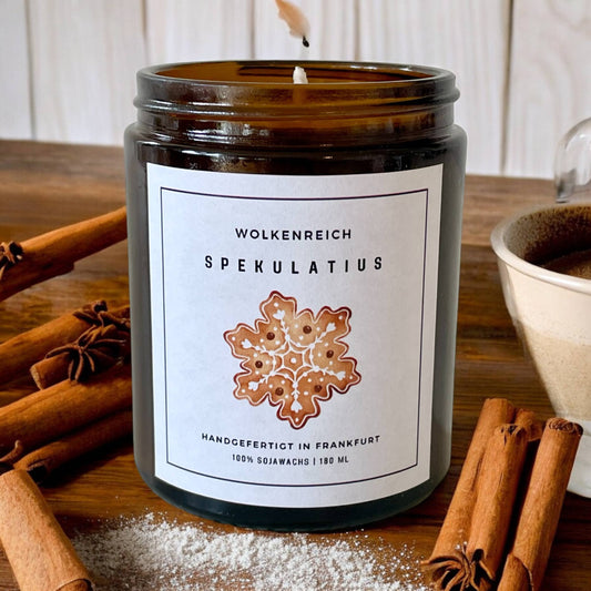 Wolkenreich - Spekulatius Duft Weihnachten | Duftkerze, Sojawachs 