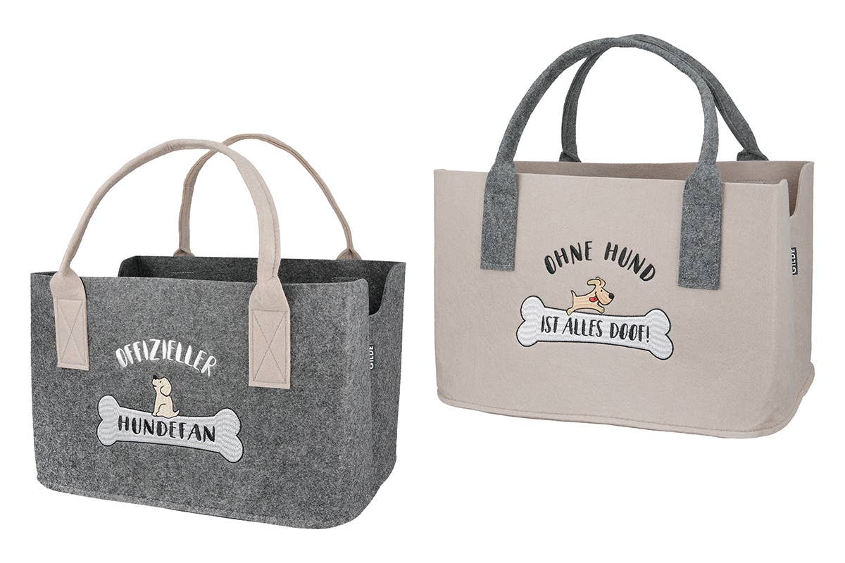 Gilde Handwerk Macrander GmbH & Co. KG - Filz Tasche "Hundefan" VE 4 so