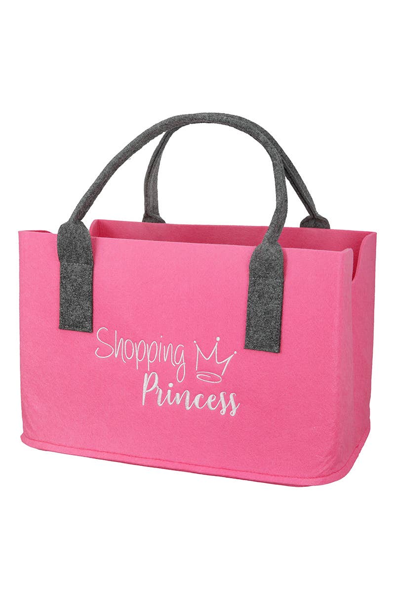 Gilde Handwerk Macrander GmbH & Co. KG - Filz Tasche "Shopping Princess" VE 4