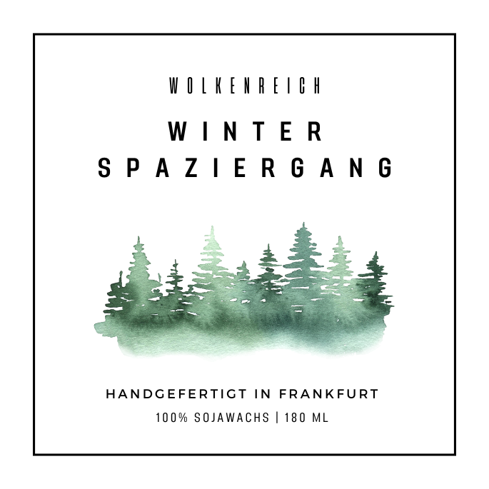 Wolkenreich - Frische Tannennadeln | Duftkerze, Sojawachs: Frische Tannennadeln