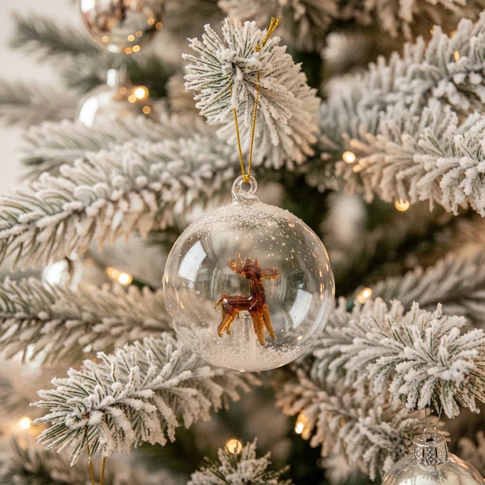 VdE Tivoli 1996 - XMAS RENNTIER BOROSILIKATKUGEL D.8 CM