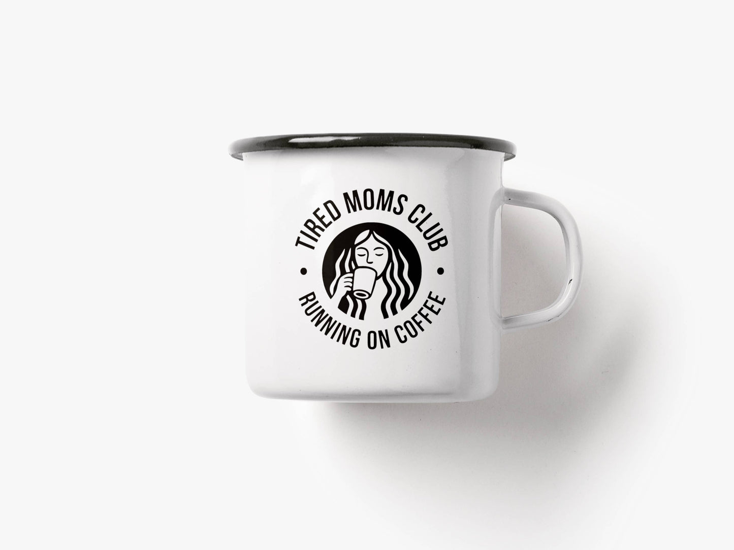 typealive - Tasse aus Emaille / Tired Moms