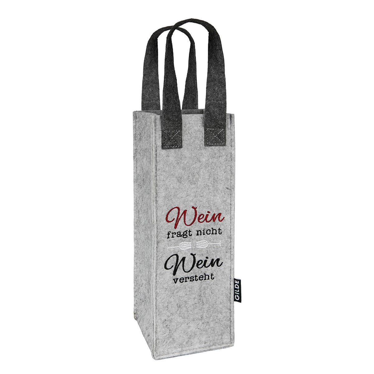 Gilde Handwerk Macrander GmbH & Co. KG - Flaschentasche rechteckig Weinfest 2fach sortiert, H.30 cm