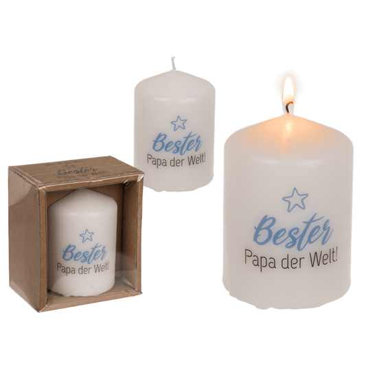 Out of the blue KG - Stumpenkerze, Bester Papa der Welt,
