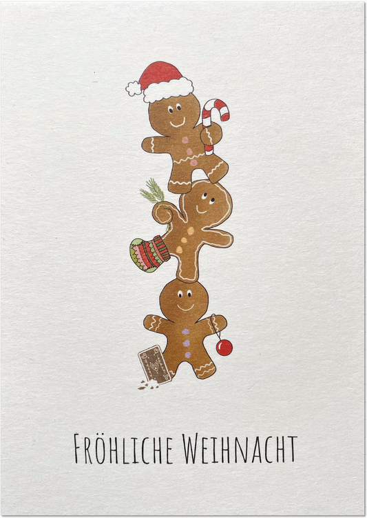 KEITCARDS - 3 Lebkuchenmännchen