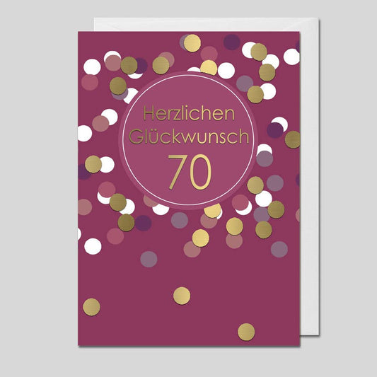 Michel-Verlag GmbH - Glückwunschkarte zum 70. Geburtstag