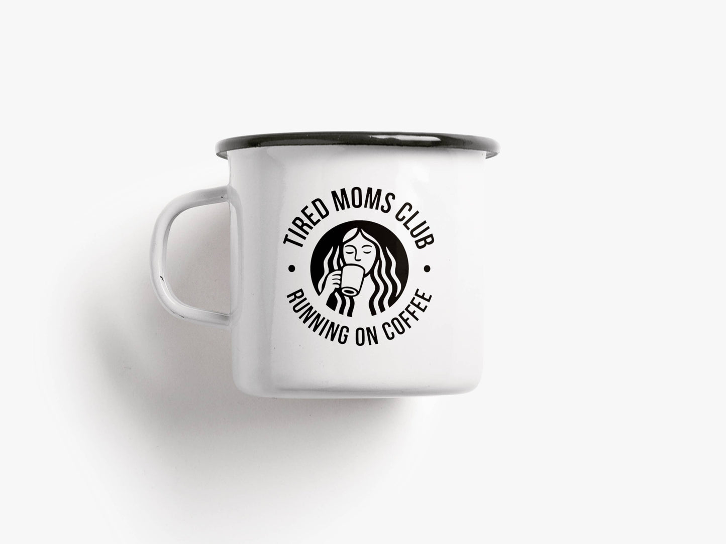 typealive - Tasse aus Emaille / Tired Moms