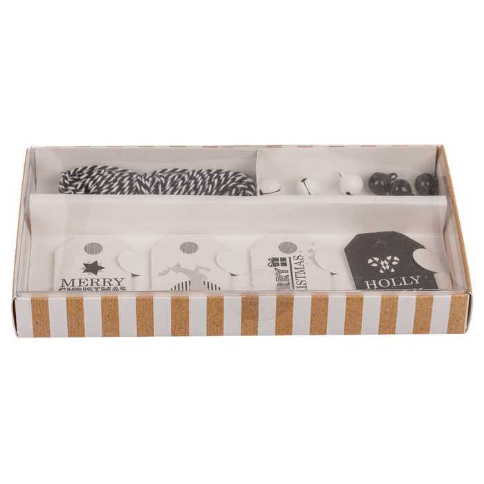 Out of the blue KG - Geschenkanhänger, Silber Glanz, inklusive 6 Glocken