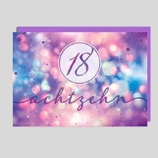 Michel-Verlag GmbH - Geburtstagskarte zum 18. Geburtstag
