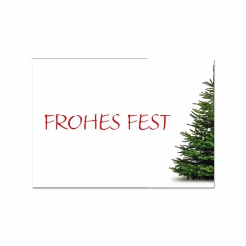 17;30 - Postkarte quer, FROHES FEST