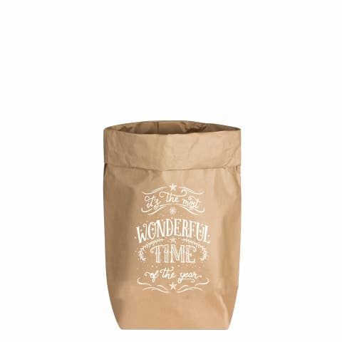 17;30 - Paperbags Small natur, IT'S THE MOST WONDERFUL TIME