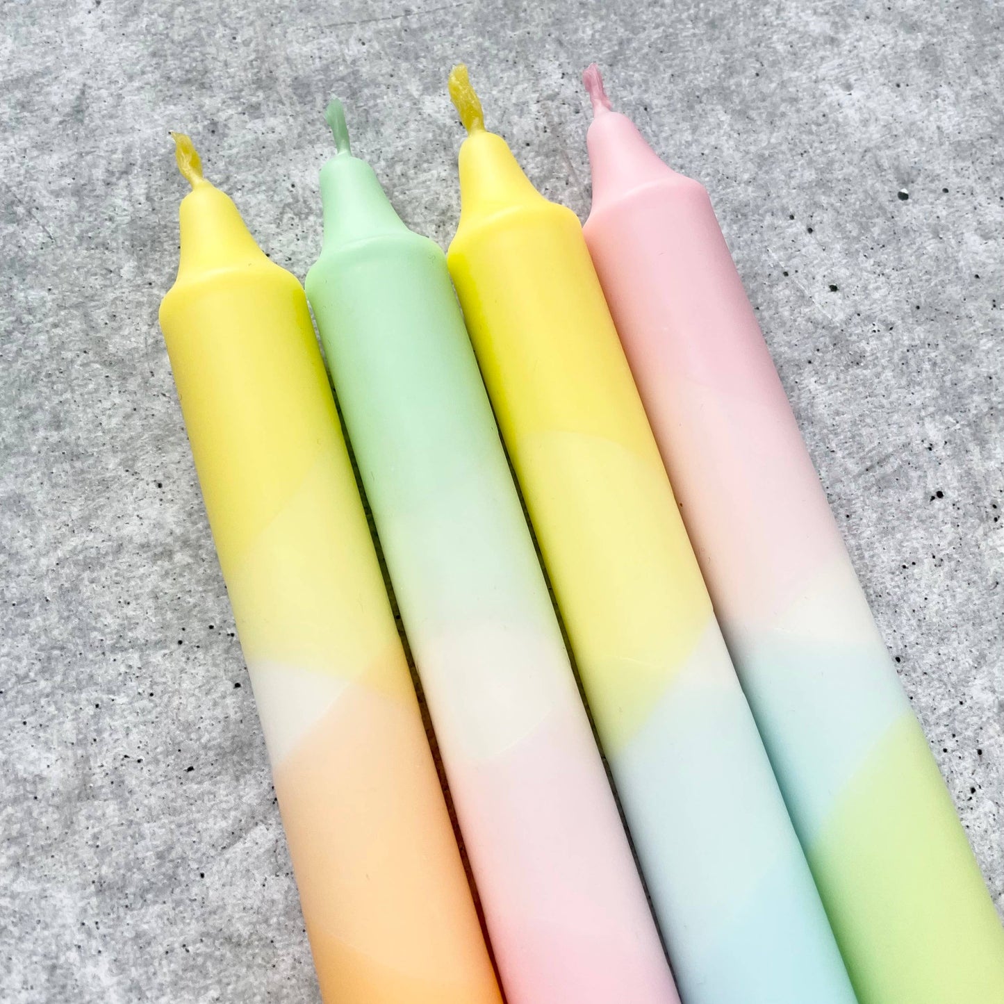 Wolkenreich - Dip Dye Kerzen | Frühling I | 4er Set