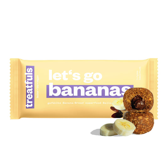 treatfuls - Banana Bread gefüllte Energieballs bio + vegan + glutenfrei