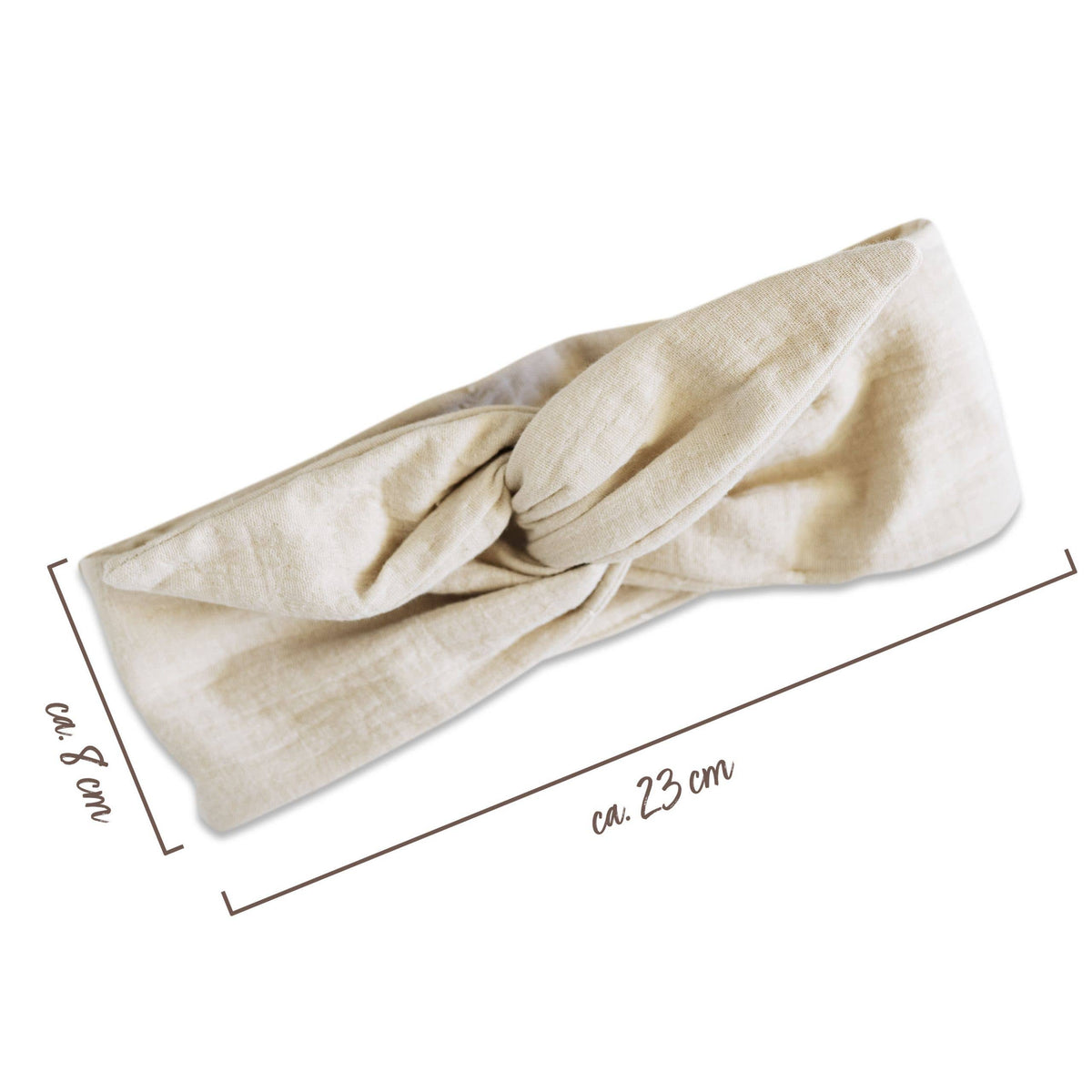 Papierdrachen - Papierdrachen Haarband aus Musselin für Kinder - beige