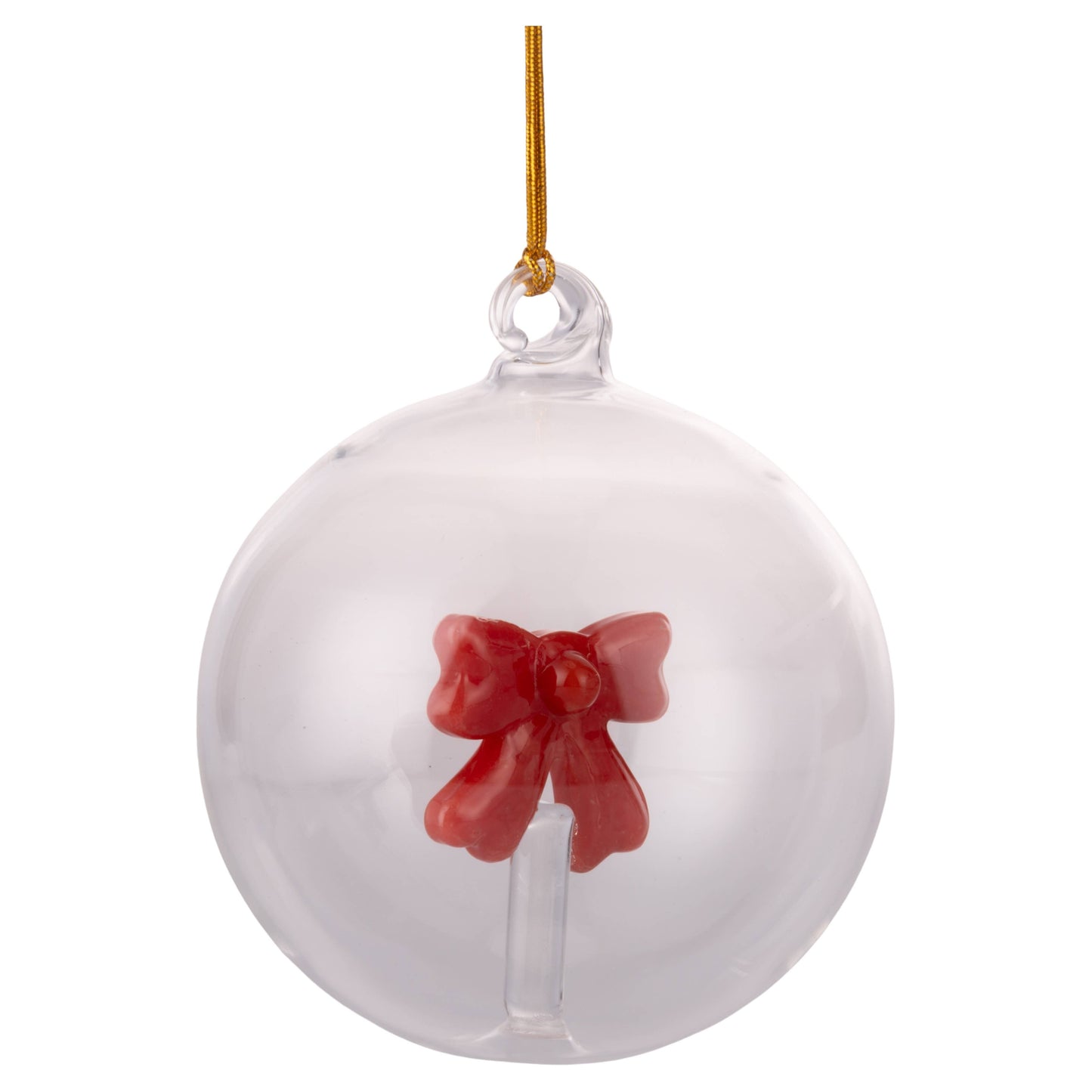 VdE Tivoli 1996 - XMAS BOROSILIKATKUGEL SCHLEIFE D.8 CM