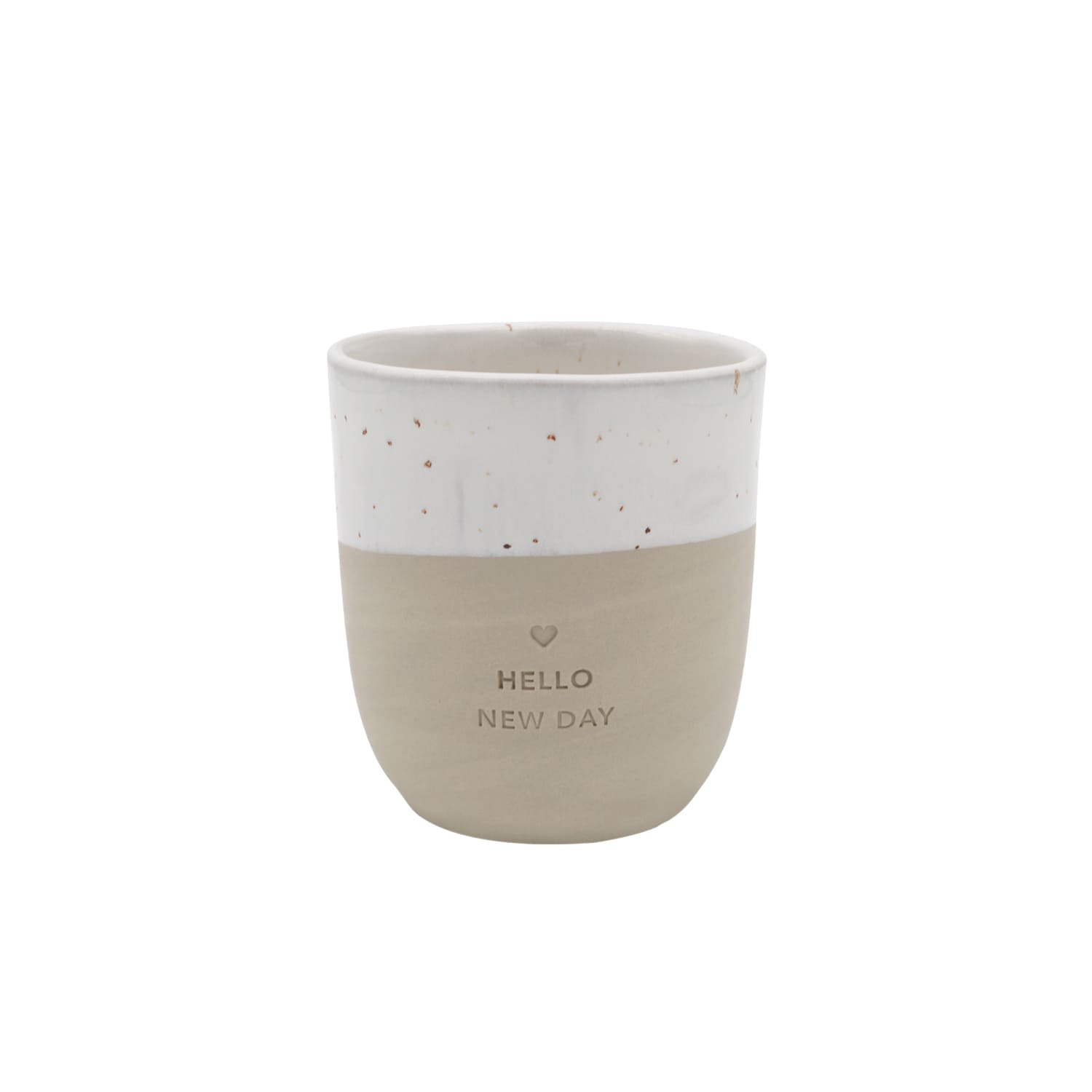 Becher "hello new day" 