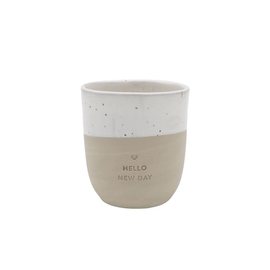 Becher "hello new day" 