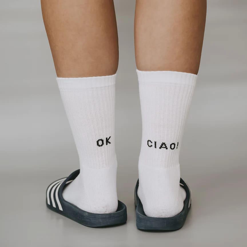 Socken "Ok Ciao!"